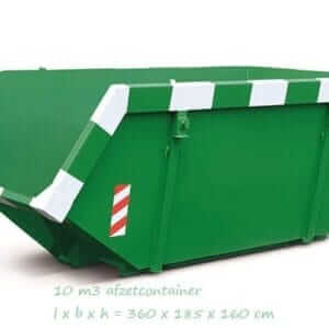 10 m³ container bouw en sloop afval