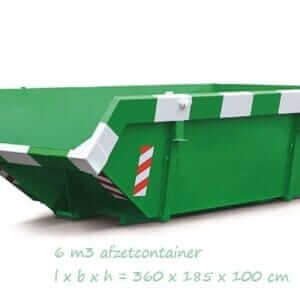 6 m³ container bouw en sloop afval